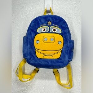 Chuggington Brewster Train Plush Small Backpack 12” Herschend EUC